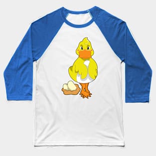 Duck with Eggs Baseball T-Shirt